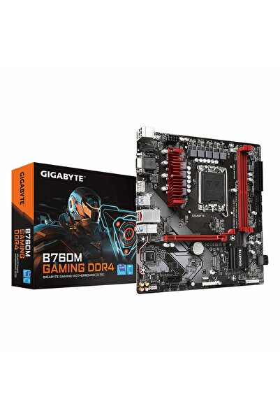 Gigabyte B760M Gaming DDR4 (5333MHz)OC M.2 VGA/HDMI/DP/USB-C PCIe 4.0 1700P mATX Anakart