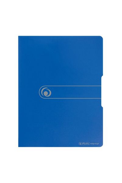 Herlitz Presentation Folder, Format A4, 20 Sleeves, Material PP, Color Opaque Blue