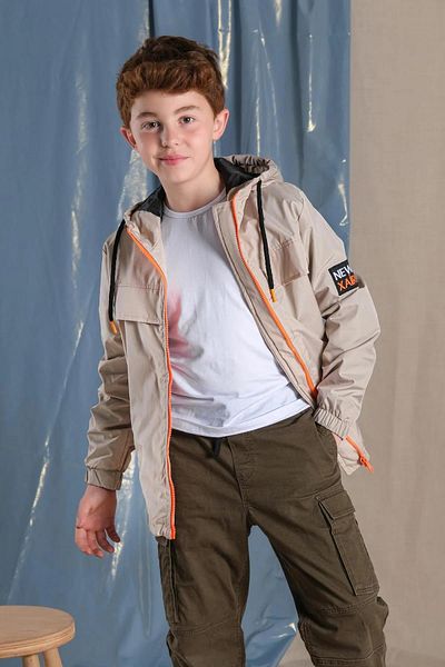 Zaziko Kids Newlife Xiarloti Boy's Hooded Waterproof Seasonal Coat