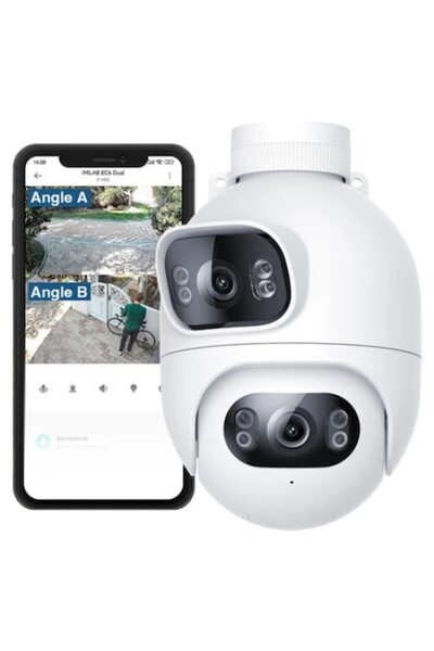 Xiaomi Camera de supraveghere IP Imilab EC6 Dual, 2K, Wi-Fi 6, rezistenta la apa si praf, 135x360°