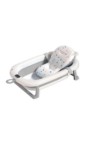 Little Mom Set cadita pliabila pentru copii Little Mom, cu termometru integrat, dimensiune 85.5 x 20 x 47 cm, s