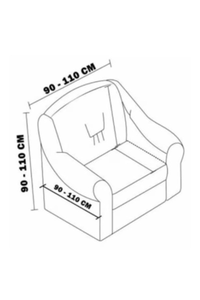 OEM Set 2 huse fotoliu, Creponat cu Volanase, Poliester cu Licra, Gri Inchis
