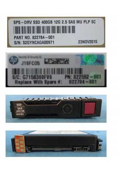HP Enterprise Hot-plug SSD 400GB 2.5, 822784-001