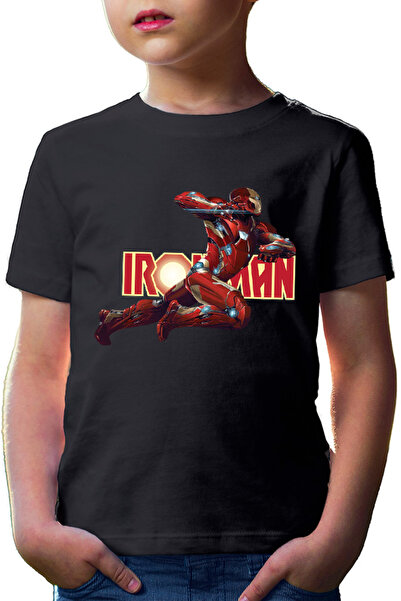 OEM Tricou copii Ironman Logo Light Heavy Strong Alpha Fire Hot