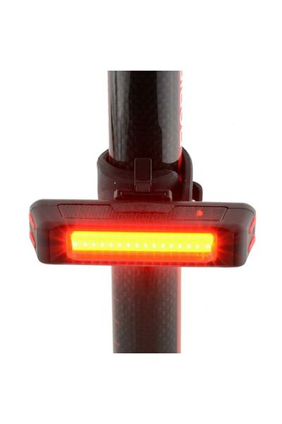 Carsons Stop comet LED, rechargeable USB with 6 lighting modes, black