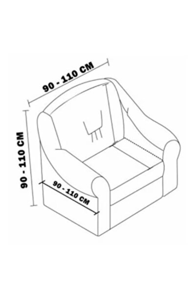 OEM Set 2 huse fotoliu, Creponat cu Volanase, Poliester cu Licra, Maro Deschis