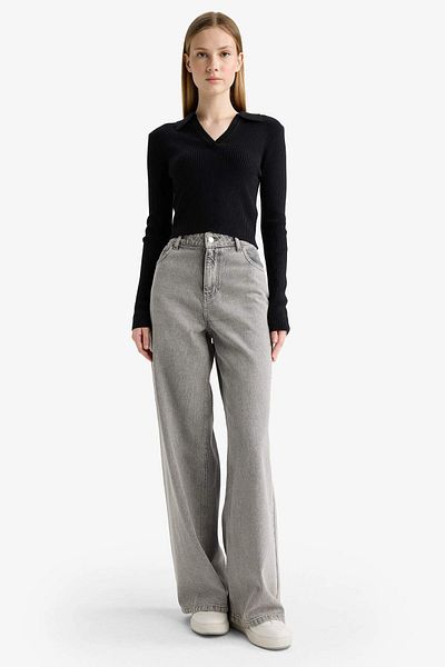 DeFacto Coool Slim Fit Slim Fit Polo Neck Sweater X4929Az25Wn