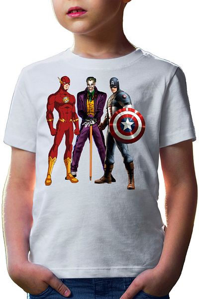 OEM Tricou copii Captain America Joker Flash Serious Speed Suit