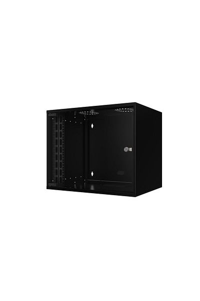 Inna marka Lanview Szafka Rack 19" 9U Wisząca 565x400x440mm SOHO - Czarna - Niezmontowana, RUM09U40MNBL