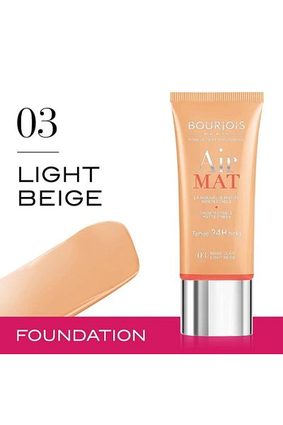 Bourjois Air Mat Foundation, 24H, shade 03 Light Beige, 30ml