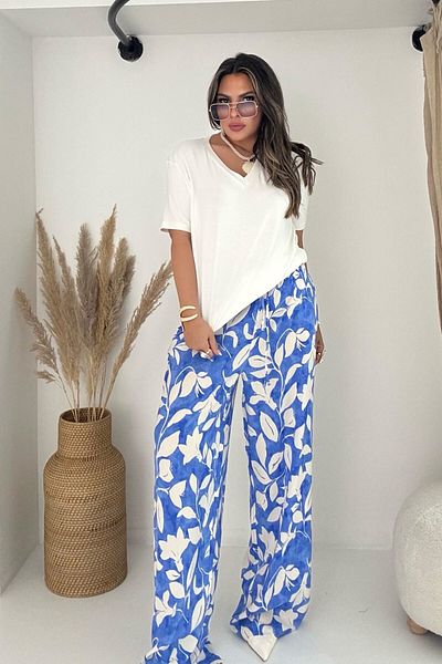 Sohotique By P Patterned Viscose Trousers Saks