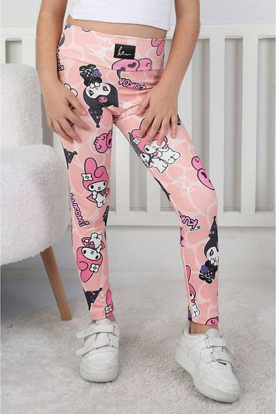 e-çocuk Leggings cu model Kuromi - 8001SB
