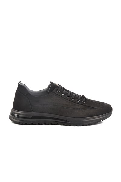 Pierre Cardin Black Nubuck Genuine Leather Men's Shoes 432404 m
