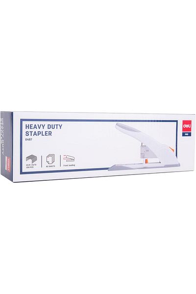 Deli Heavy Duty Stapler 80 Sheets Capacity, Staple 23/6~23/13, Gray