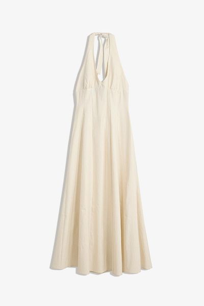 Bershka Bengaline halter midi dress