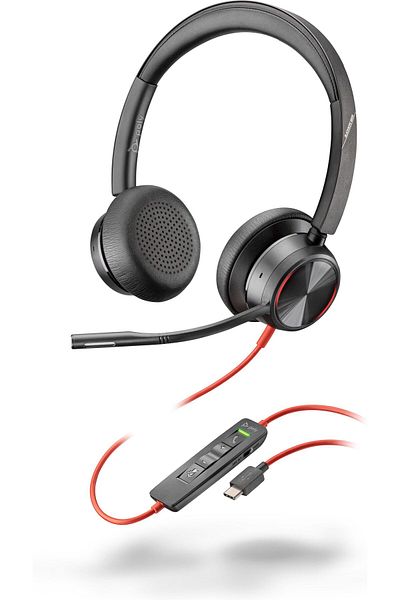 Inna marka Słuchawki HP Blackwire 8225 Stereo USB-C + Adapter USB-C/A, 8X223AA