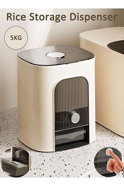 unbranded حاوية تخزين الأرز مع غطاء - منظم طعام