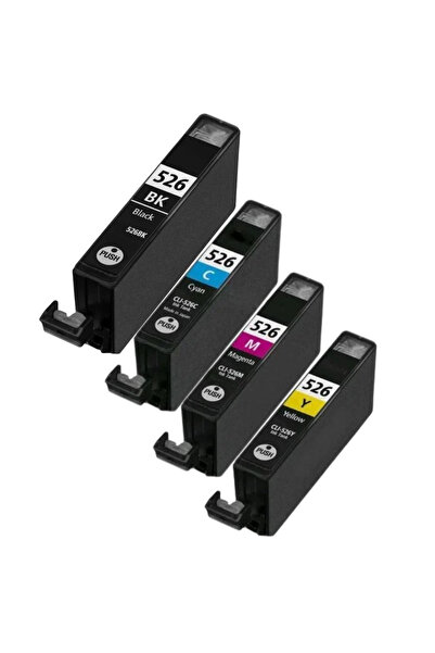 Canon Pixma İP-4850, İP-4950 Uyumlu 4 Renk Muadil Kartuş Seti PGI-525 (PGI525...