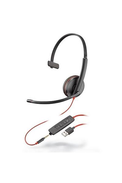 Inna marka Przewodowy zestaw słuchawkowy mono Poly Plantronics Blackwire C3215, 209746-101