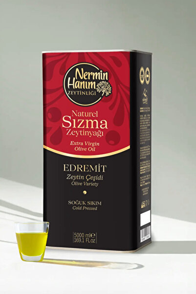 Nermin Hanım Zeytinliği Ayvalık (Edremit) - Naturel Sızma Soğuk Sıkım Zeytinyağı (5lt)