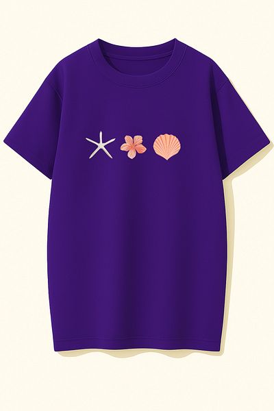 uyguntarz Tricou unisex cu imprimeu Oyster Shell Design