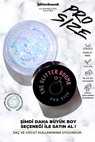 the glitter boomb - jel glitter - After party 20gr PRO SIZE