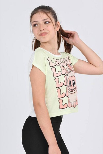 e-çocuk Μπλουζάκι με χαμηλό μανίκι Labubu Single Digital Printing - 6632