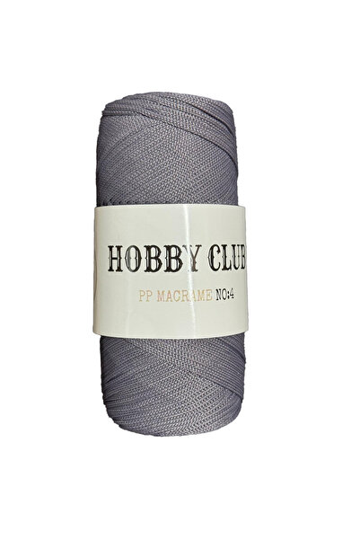 hobby club Полиестер макраме № 4 200GR 2mm-069 димно сиво