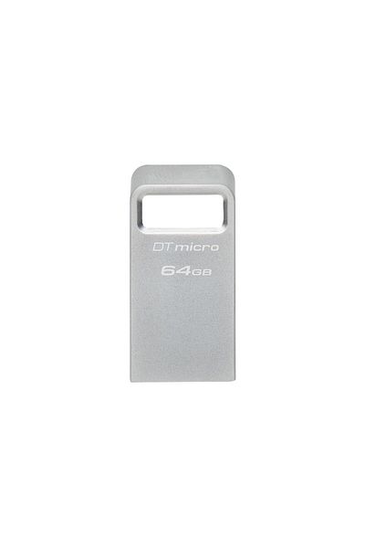 EstarconBakingStone Kingston DataTraveler Micro Pendrive USB 64 GB USB-A 3.2 Gen 1 Srebrny, DTMC3G2/64GB