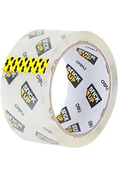 Deli لفافة لاصقة للتغليف، 50 × 48 مم، شفافة