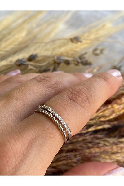 Lucios Minimal Ring with Golden Craftsmanship and Topcuk Details (Adjustable)