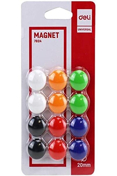 Deli مغناطيسات السبورة البيضاء المستديرة للمكتب والثلاجة بأزرار مغناطيسية رقم...