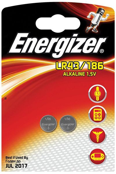 Inna marka Energizer Bateria Alkaliczna LR43/186 2szt. EN-639319, 639319
