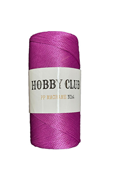hobby club Полиестер макраме № 4 200GR 2mm-160 Лилаво