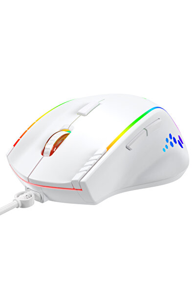 Blueforce Luxor Gaming Gamer Rgb Oyuncu Mouse 12800Dpi Beyaz