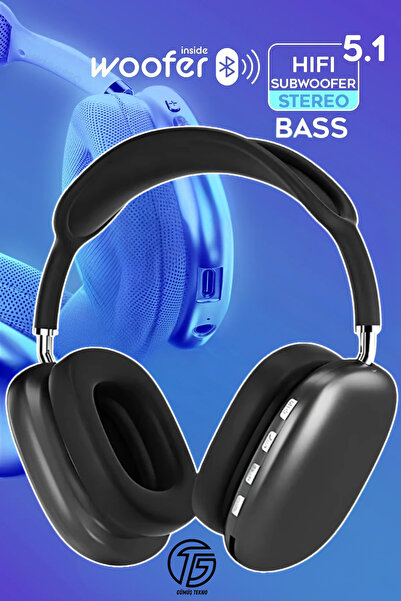 P-9 Bluetooth In-Ear Wireless Headset Stereo Audio, Long Battery Life Comfortable Padded Design with Bass