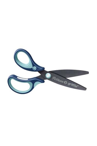 Pelikan Griffix Scissors 15 cm, Material Metal/Plastic, Color Blue, Left-Handed, Bulk