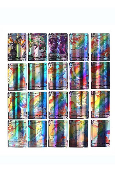 Yelajoy 100-Piece Pokemon Card Game 100V 50Vmax+50V
