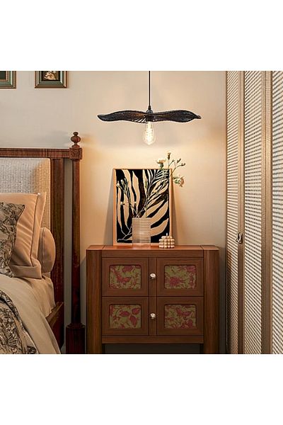 Hummer Pendant Bamboo Black E27*1L Diameter 500mm