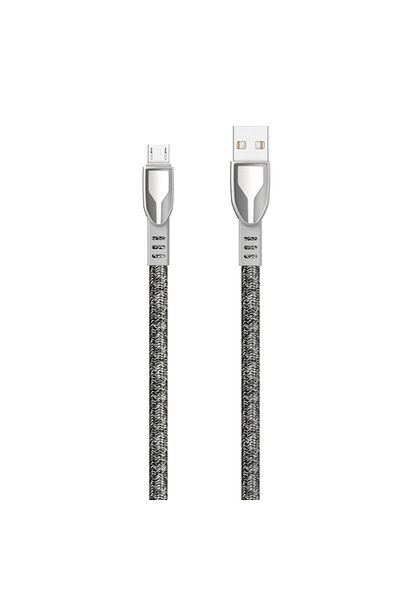 DUDAO Cablu împletit durabil USB - micro USB 5A 1m gri