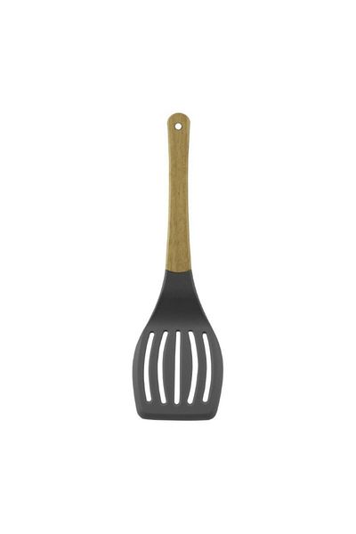 gogiva Silicone spatula with wooden handle, non-stick, suitable for turning meat and eggs, 36.5 cm