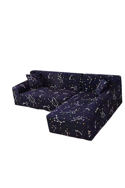 OEM Husă elastică pentru canapea de colț, Comfort, elastan, 145x185cm/185x230cm, imprimeu constelație, Na