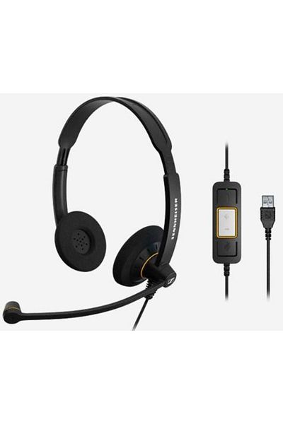 Inna marka Sennheiser SC60 USB Lync Bin Słuchawki SC 60 USB ML, na głowę, biuro/call center
