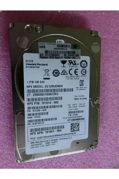 HP Enterprise Dysk Twardy HP Enterprise 1.2TB SAS 10K SFF NHP RW, P02886-001