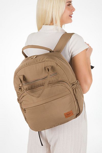 Halk Sepeti Disanuva Arya Bondit Lightweight Fabric Mother Baby Care Bag with Thermos Bottle Pockets Stroller Strap