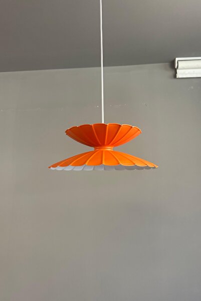 Bamyum Rubby Turuncu Metal Tekli Avize Mutfak Modern Dekoratif Sarkıt Aydınlatma