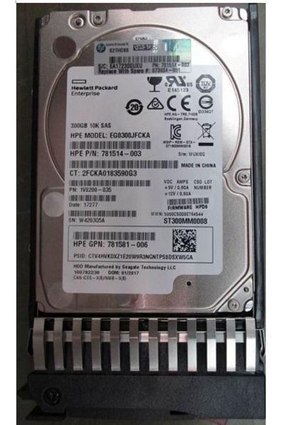 HP HDD Enterprise 300GB 12G 10K SFF SAS ST, 873034-001