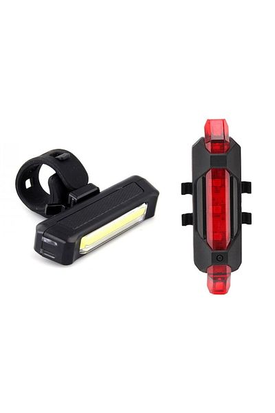 Carsons Far fata comet, stop spate 5 LED, reincarcabile USB, 4 moduri luminare, negre