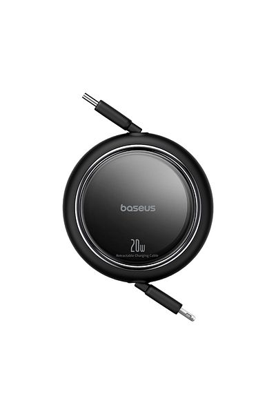 Baseus Cablu retractabil USB-C Free2Pull - iPhone Lightning 20W 1m - Negru