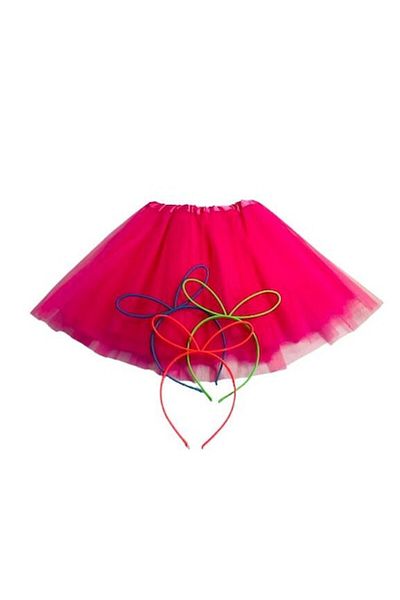 OEM Set fustita tulle ciclam cu 3 coronite pentru 3 - 6 ani
